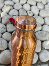 Load image into Gallery viewer, Hammered Copper Water Bottle