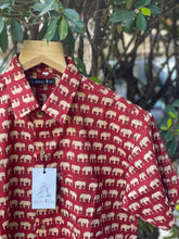 Load image into Gallery viewer, Men&#39;s Elephant Printed Shirt | Red
