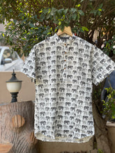 Load image into Gallery viewer, Men&#39;s Elephant Printed Short Kurta | White
