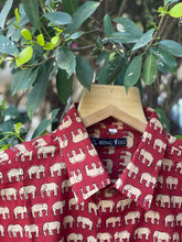 Load image into Gallery viewer, Men&#39;s Elephant Printed Shirt | Red
