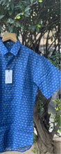 Load image into Gallery viewer, Men&#39;s Camel Printed Shirt | Navy Blue
