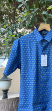 Load image into Gallery viewer, Men&#39;s Camel Printed Shirt | Navy Blue
